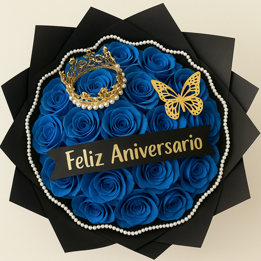 Roses Bouquet for Happy Anniversary