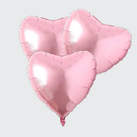 Helium Balloons Pink Heart bouquet